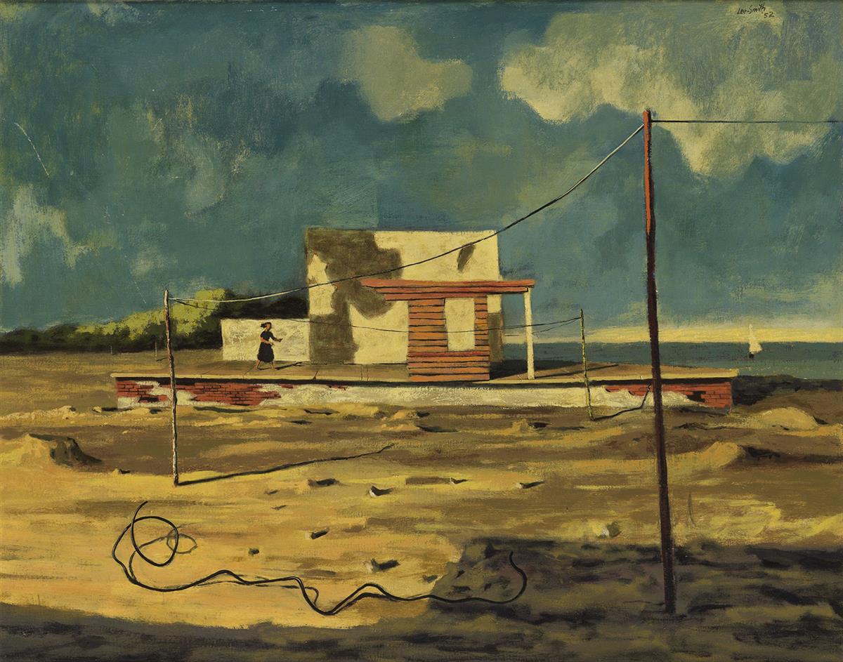 HUGHIE LEE-SMITH (1915 - 1999) Landscape with Figure.